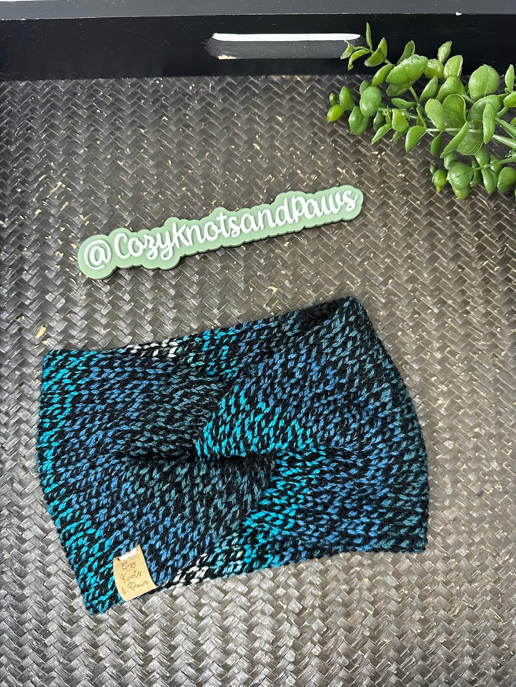 Blue & Black Headband