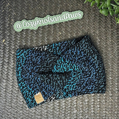 Blue & Black Headband