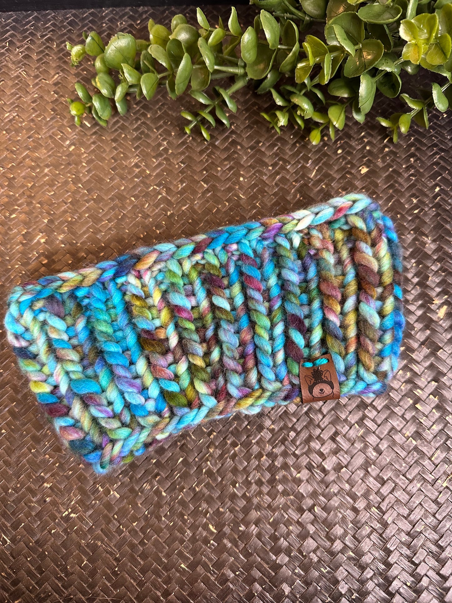 Peacock Wool Ear-Warmer