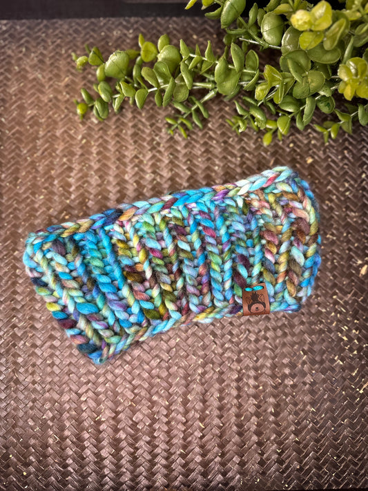 Peacock Wool Ear-Warmer