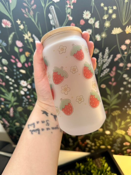Strawberry Frosted Tumbler
