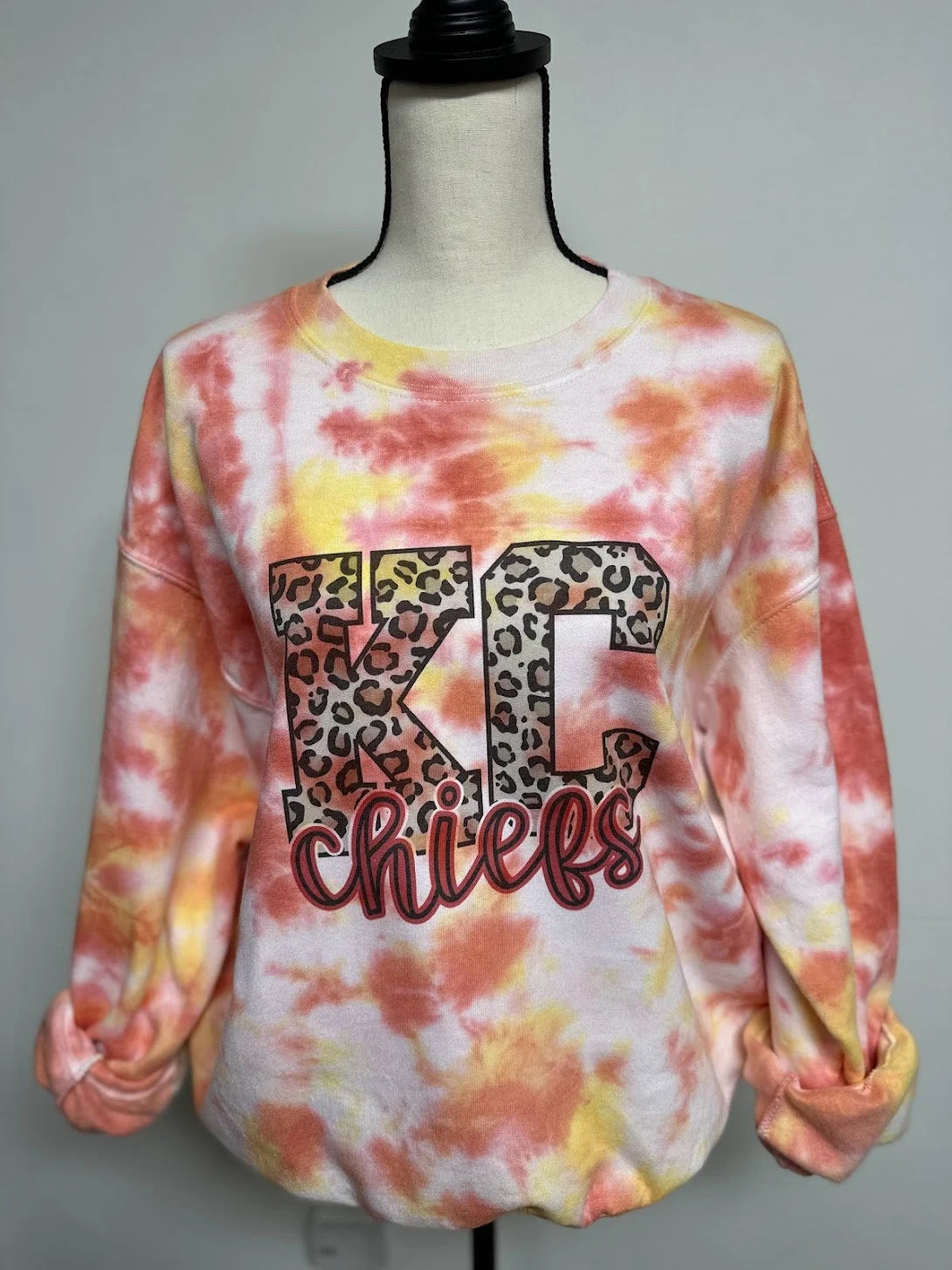 Tie-dye Kansas City Chiefs Crewneck Sweater